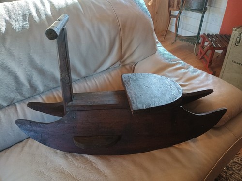 Dondolo legno vintage - in,