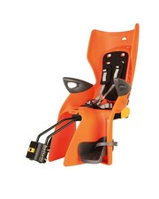 Seggiolino bici posteriore Bellelli Summer Dark Orang attacco telaio reclinabile