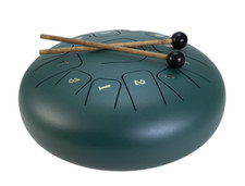 Handpan  Hank Drum tamburo percussioni a mano in acciaio Dimavery TD-12 Verde