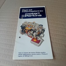 MOTORI PERKINS PRODUZIONE 1975 VEICOLI AGRICOLI INDUSTRIALI MARINI 