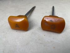 coppia di pomelli per comandi a tirare, cruscotto auto d'epoca