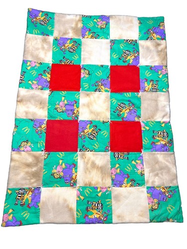 Trapunta patchwork colorata