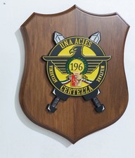 I155318 CREST - 196° Accademia militare - Una acies Certezza - h 23 cm. BOX