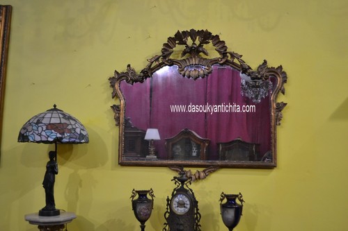 Specchiera dorata stile