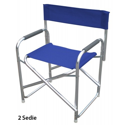 Sedia regista blu per mare - sedia,