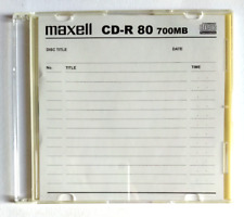 Maxell Cd-R 80 700 Mb Vergine New Not Sealed Non Sigillato CdRom Rom