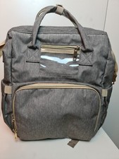 ZAINO CAMBIO PANNOLINO BAMBINO MULTIFUNZIONALE CON CULLA/CULLA PIEGHEVOLE, MAMMA E PAPÀ