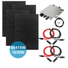 PLUG AND PLAY  1630W PANNELLO SOLARE FOTOVOLTAICO PRONTO PER SPINA DA BALCONE