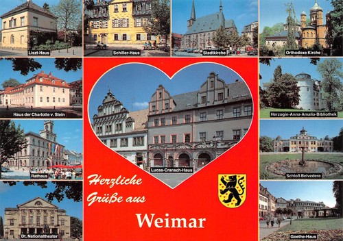 Cartolina multifoto weimar ngl - cartolina,