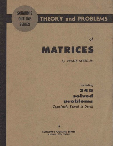 Schaum outline theory and - outline,