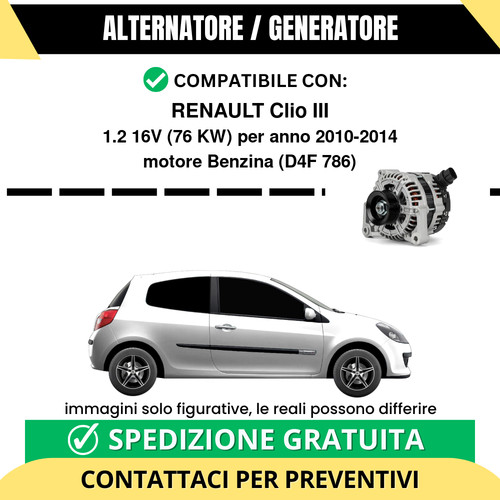 Alternatore renault clio - renault,