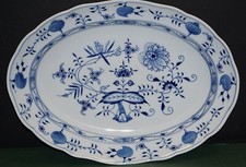 Meissen Zwiebelmuster CIPOLLA GRANDE PIATTO IN PORCELLANA BLU E BIANCA