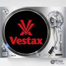 VESTAX TAPPETINI / SLIP MATS DJ X 2 - TECHNICS - HIP HOP - 1200 - 1210 - PDX