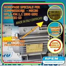 MOTORE ELETTRICO MONOFASE