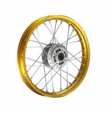 HMParts Cerchio Alluminio Anodizzato 14 Pollici Anteriore Oro Pit Bike Dirt Bike Cross