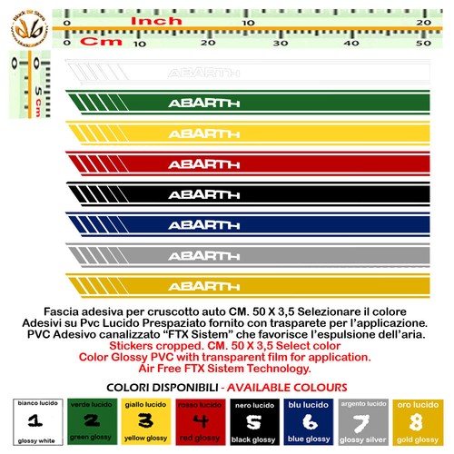 Adesivi prespaziati fascia