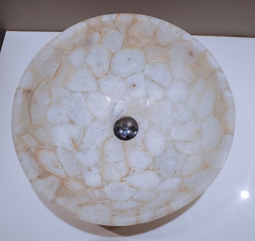 Lavabo tondo marmo quarzo - in,