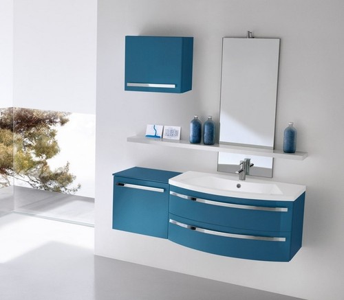 Mobile bagno curvo - curvo, cm