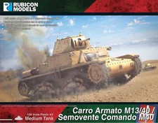 Rubicon Models Carro Armato M13/40 / Semovente Comando M40 1/56 28mm Italiano WW2