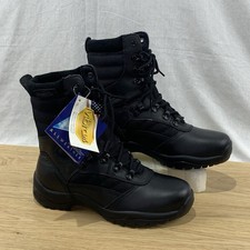 Stivali tattici Thorogood neri in pelle Force Recon da uomo taglia 7,5 M Vibram
