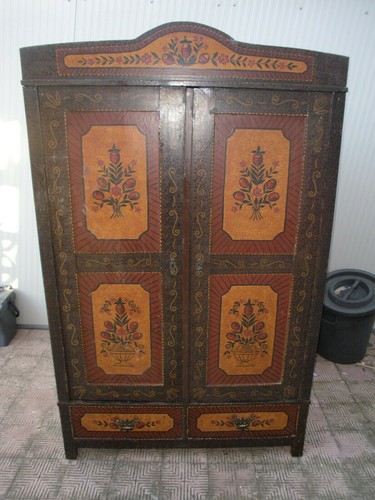 Armadio tirolese dipinto - tirolese, fine