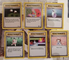 LOTTO 6 PEZZI POKEMON CARTA