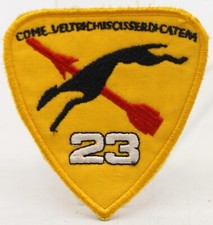 patch toppa gruppo caccia aeronautica militare squadra 23 volo tuta divisa