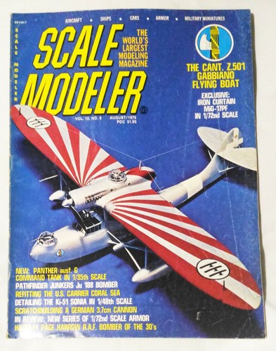 Scale modeler august - modeler,, 1975