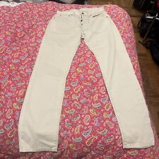 ✅ Levi's 551 Jeans  W33 L34  Beige uomo Vita alta levis , Nuovi Senza Etichetta