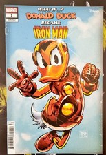 Marvel & Disney What if ? Donald Duck Became Iron Man 1 Dan Panosian Variant ?