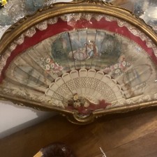 Ventaglio con teca - , antico