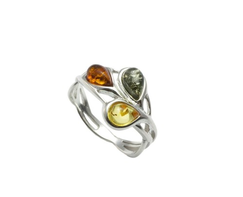 Anello multicolore argento - multicolore,