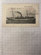 Antica Cartolina Postale Nave