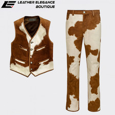 Set gilet e pantaloni in vera