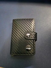 Portafoglio JEEP Uomo Slim RFID Blocking, Fibra Di Carbonio Porta Carte 