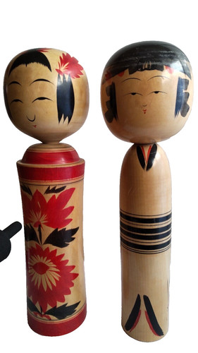 Bambole kokeshi giapponesi - 2,