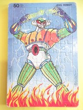 JEEG ROBOT PUZZLE MALIPIERO TRASFERGIOCHI 1980 GADGET TOEI ANIMATION a