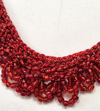 Collana vintage rossa