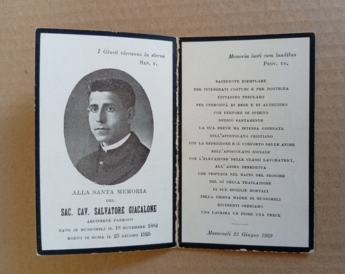 Holy card santino - santino, sac