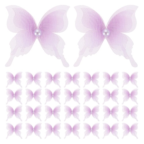30pcs farfalle organza - organza, con