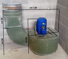 Potente Aspiratore  380 V Per Aria, Fumi, Segatura e Trucioli. Motore Poco Usato