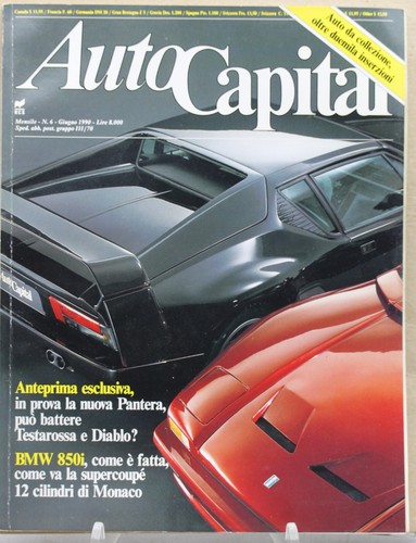 Rivista auto capital bmw - capital, 850i