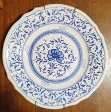 PIATTO VASSOIO FINE CERAMICA DECORO GRAZIA DERUTA Da Appendere Umbria Perugia 