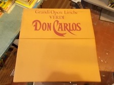 VERDI DON CARLOS GRANDI OPERE LIRICHE 3 LP COFANETTO + LIBRETTO OPERA