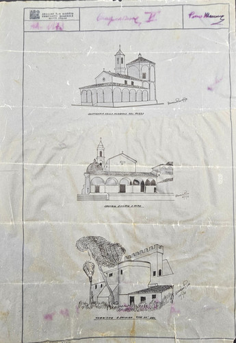 Disegno tecnico vintage - tecnico, su