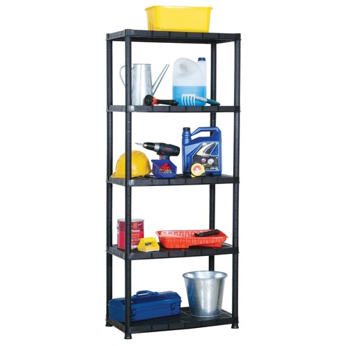 Scaffale nero plastica - nero,