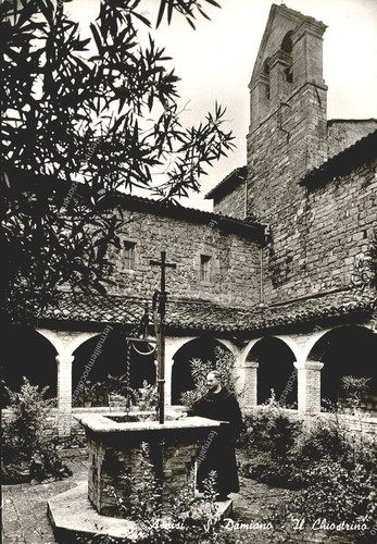 Dz288 cartolina assisi - cartolina, san