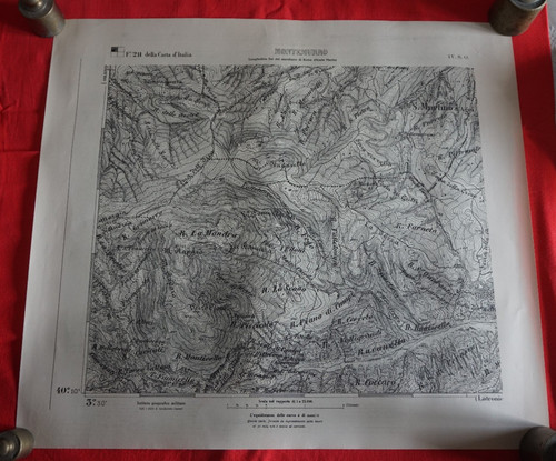 Rara carta mappa montemurro - rara,