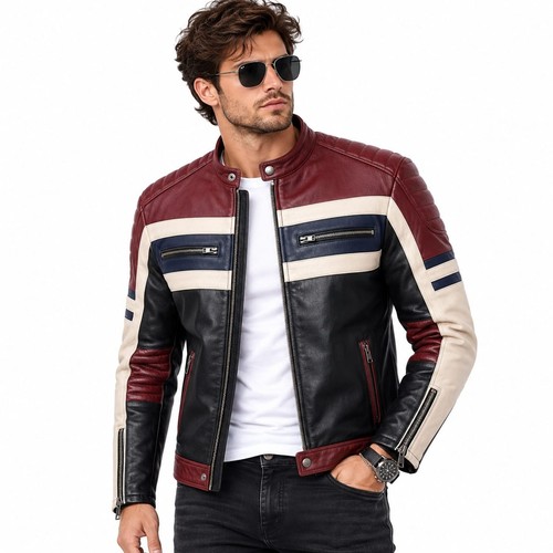 Giacca motociclista uomo - giacca,