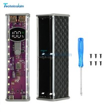 Scatola batteria 22,5 W ricarica rapida trasparente 8 celle 18650 custodia power bank mobile